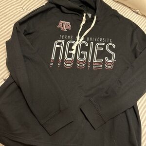 Aggies sweatshirt with fun lace up detail